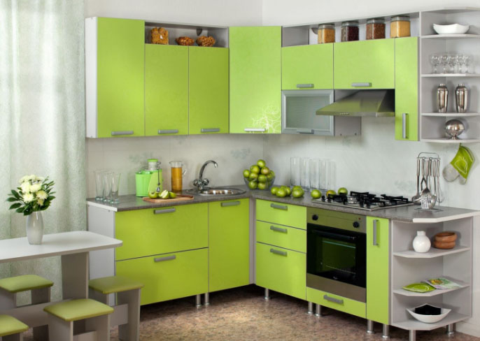 салатовый гарнитур