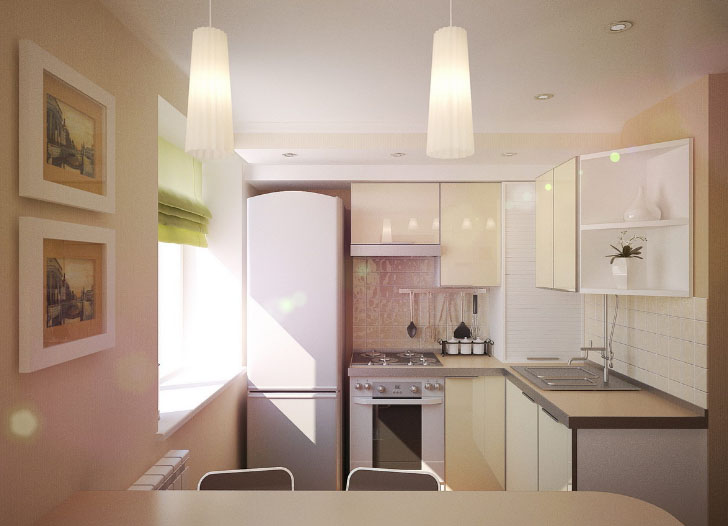 світла маленька кухня
