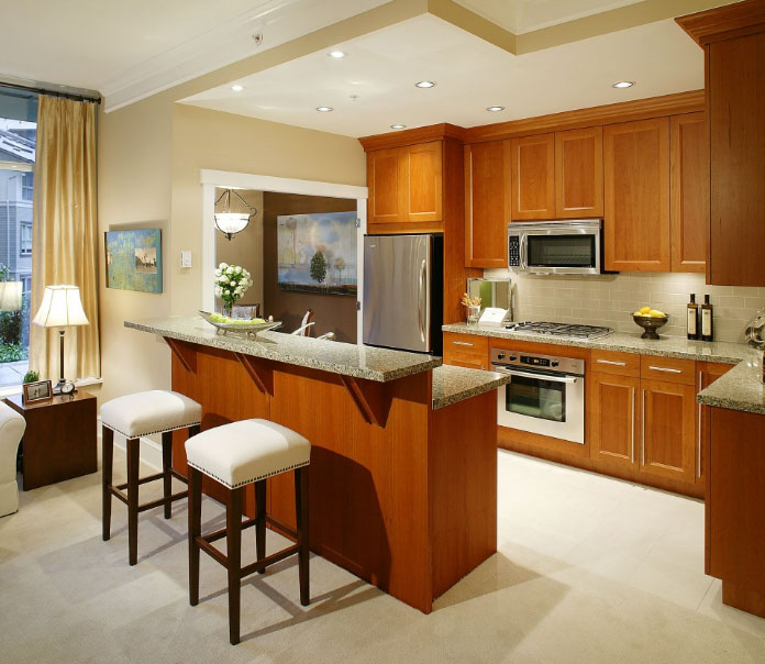 Stand in the kitchen