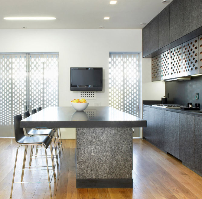 TV on the big kitchen