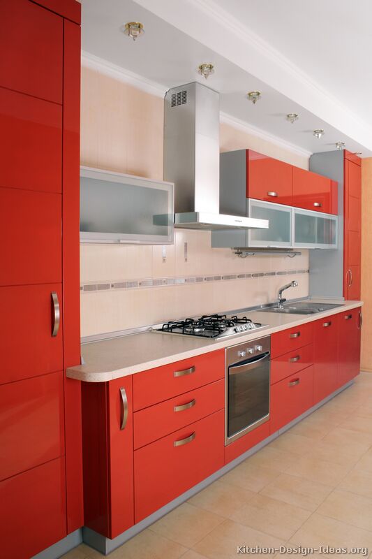kitchen-cabinets-modern-red-006a-s9057862