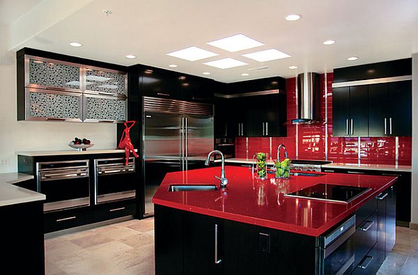 ultra-glossy-red-kitchen-counter